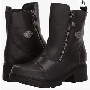NEW Woman Harley- Davidson Black Boots Size 7.5